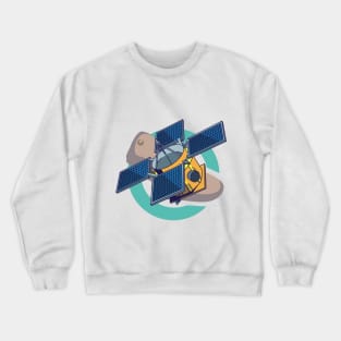 landing of the earth apparatus on an asteroid Crewneck Sweatshirt